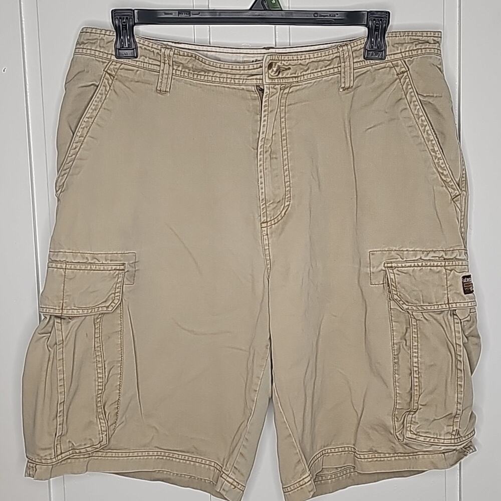 Men's Aeropostale Khaki Cargo Shorts Sz 36